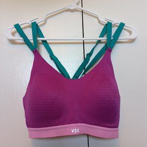 Victoria's Secret Sports Bra with Adjustable Straps - 34C - Pink